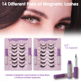 14-Pair Complete Magnetic Lash & Eyeliner Mega Set – The Ultimate Lash Wardrobe