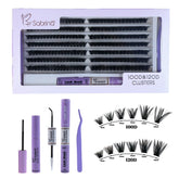 100D&120D Individual Lash Kit with 280pcs Clusters/Bond&Seal/Remover/Applicator