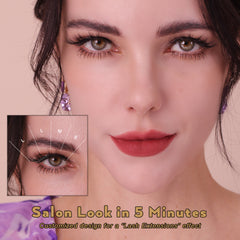 BY SABRINA Professional DIY Segment Lash Set – Fluffy Flared Volume, 4-in-1 “Royal Majesty” Kit + Free W-Strip Gift