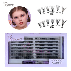 30D&40D Individual Lash Kit with 280pcs Clusters/Bond&Seal/Remover/Applicator