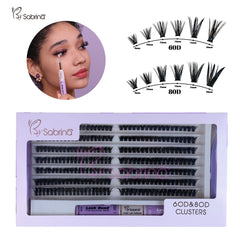 60D&80D Individual Lash Kit with 280pcs Clusters/Bond&Seal/Remover/Applicator