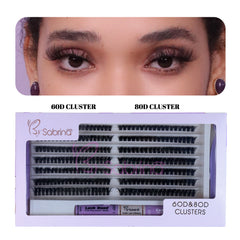 60D&80D Individual Lash Kit with 280pcs Clusters/Bond&Seal/Remover/Applicator