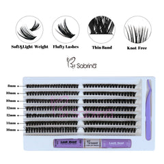 60D&80D Individual Lash Kit with 280pcs Clusters/Bond&Seal/Remover/Applicator