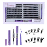 60D&80D Individual Lash Kit with 280pcs Clusters/Bond&Seal/Remover/Applicator