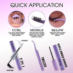 DIY Hybrid Look Eyelas Kit 1#