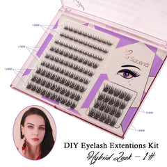 DIY Hybrid Look Eyelas Kit 1#