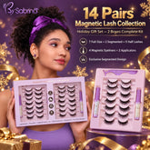 14-Pair Complete Magnetic Lash & Eyeliner Mega Set – The Ultimate Lash Wardrobe