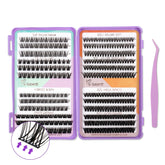 8-in-1 No Glue Lash Book Set - Self-Adhesive Eyelash Extension Kit with Anti-Stick Tweezers