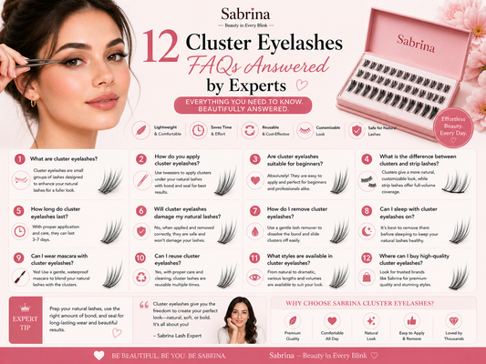 12 Cluster Eyelashes FAQs Answered by Experts