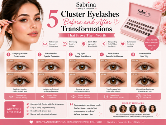 5 Cluster Eyelashes Before and After Transformations That Prove Their Worth