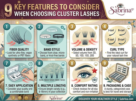 9 key features to consider when choosing cluster lashes