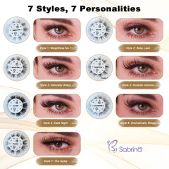 BY SABRINA Professional DIY Lash Extension Kit – 7 Pre-Designed Styles with Complete Accessories