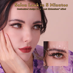 BY SABRINA Professional DIY Segment Lash Set – Wispy Airy, 4-in-1 “Celestial Dream” Kit + Free W-Strip Gift