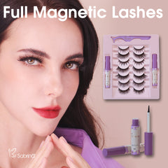 7 Pairs Magnetic Lash Kit with Full Lashes/Eyeliner/Applicator