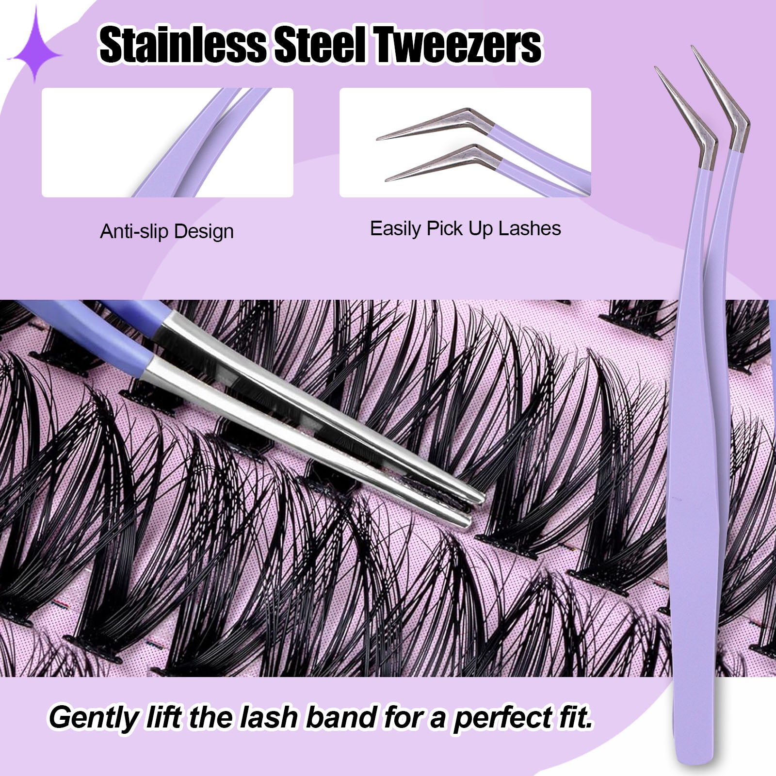 Kit Extension of Eyelashes Section with Remover and Glue