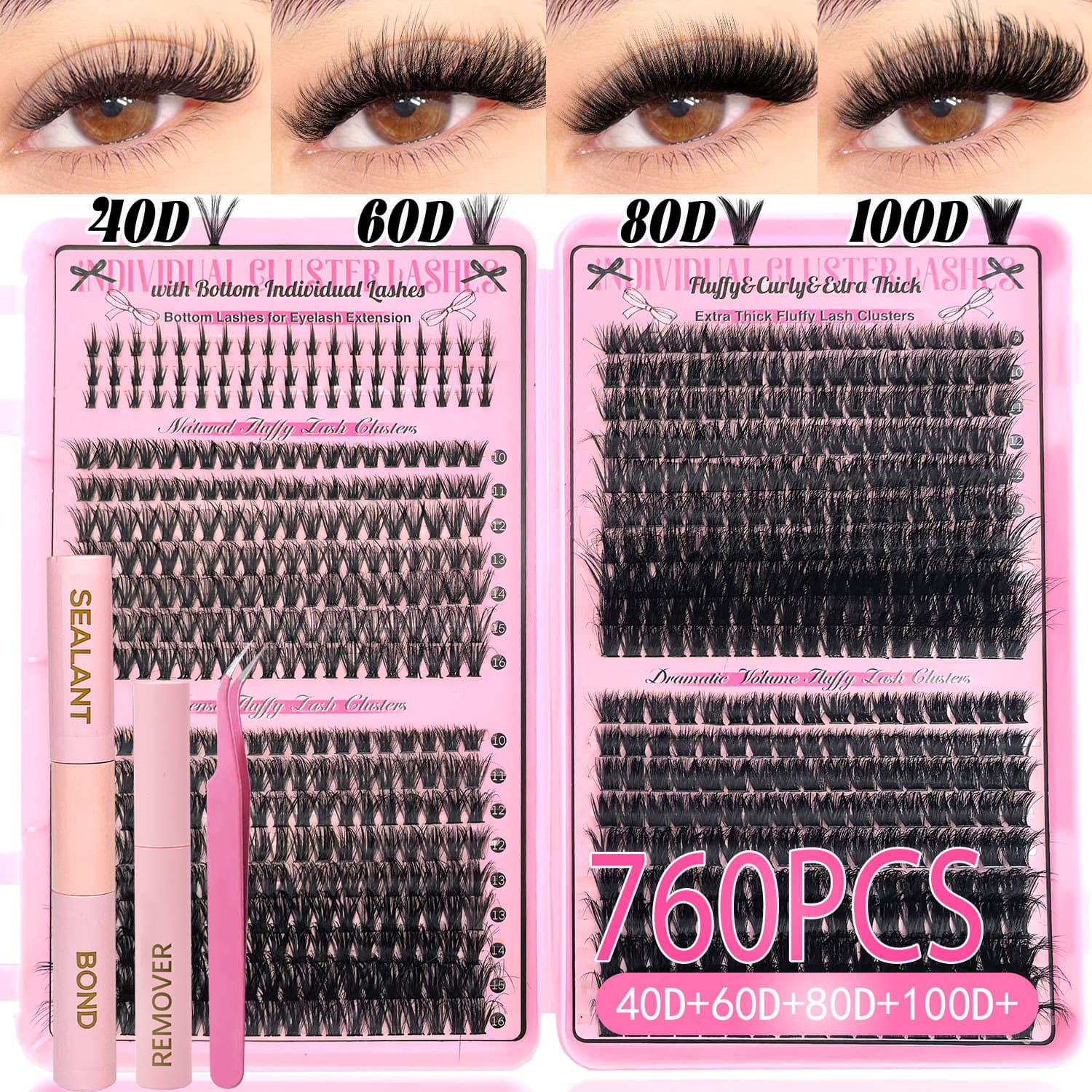 740 False Eyelashes with Lower Lashes