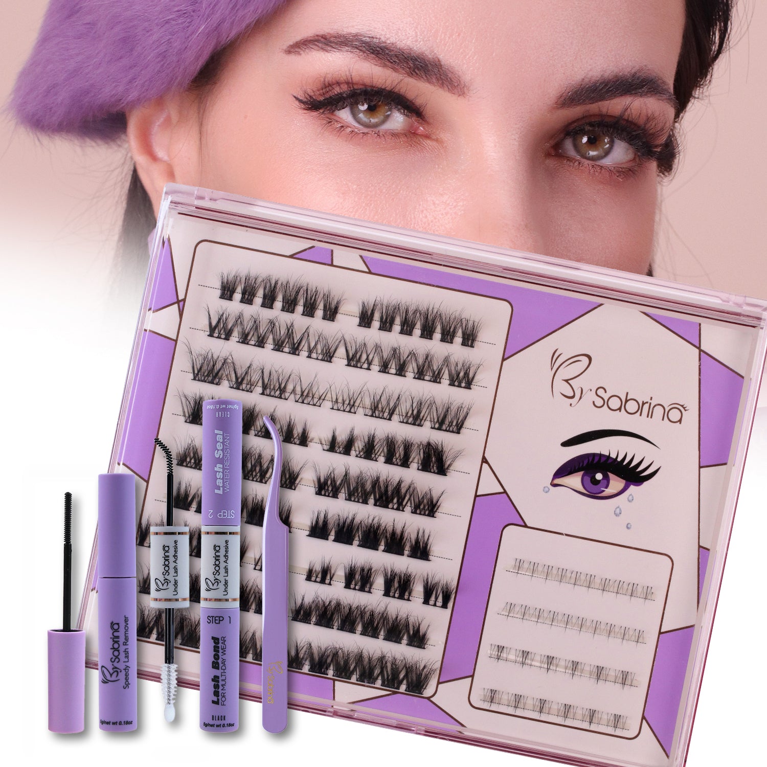 Hybrid Look Pre-Mappded DIY Eyelash Extensions Kit