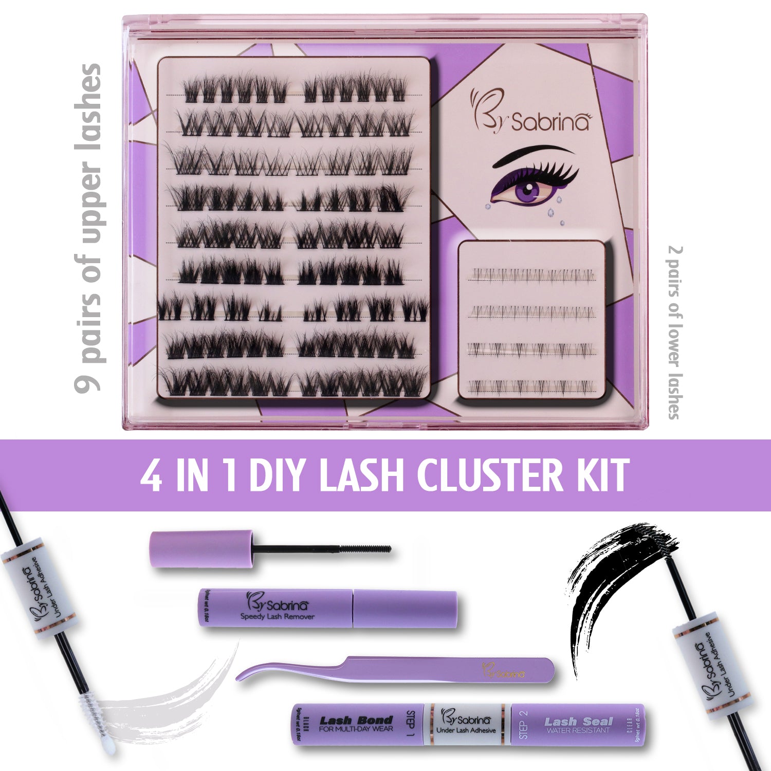 Hybrid Look Pre-Mappded DIY Eyelash Extensions Kit