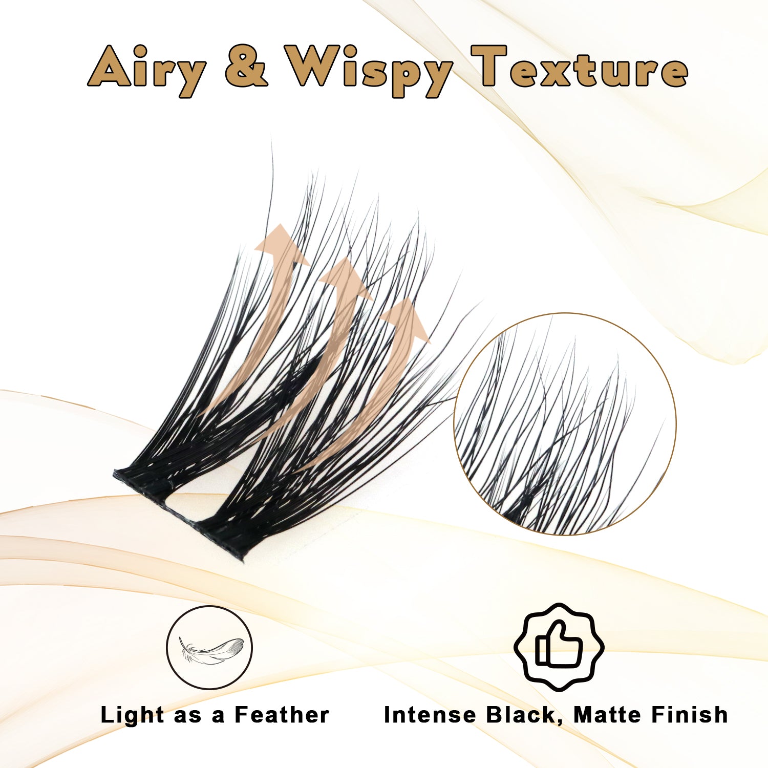 BY SABRINA Professional DIY Segment Lash Set – Fluffy Flared Volume, 4-in-1 “Royal Majesty” Kit + Free W-Strip Gift
