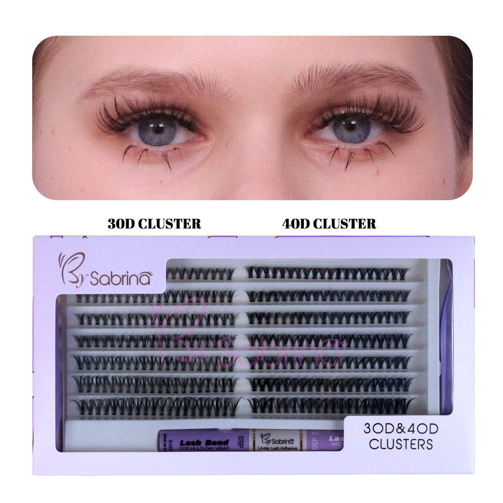 30D&40D Individual Lash Kit with 280pcs Clusters/Bond&Seal/Remover/Applicator