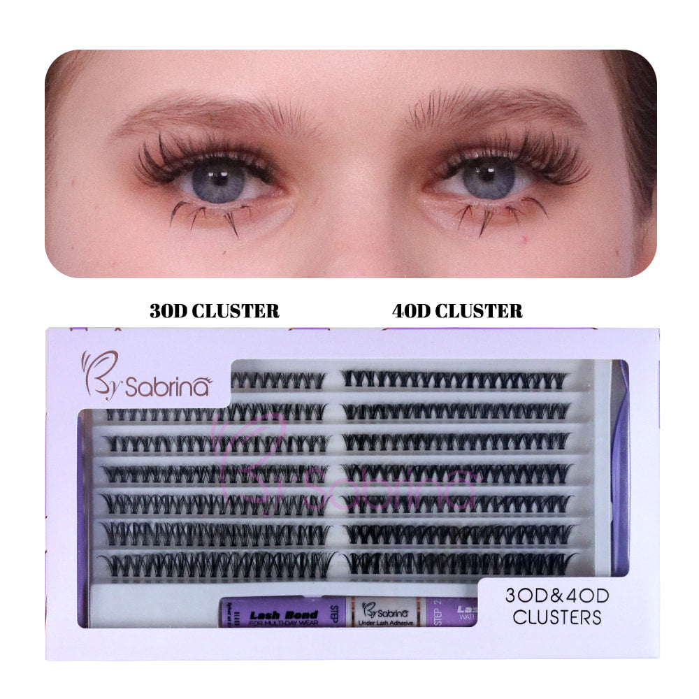 30D&40D Individual Lash Kit with 280pcs Clusters/Bond&Seal/Remover/Applicator