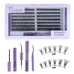 30D&40D Individual Lash Kit with 280pcs Clusters/Bond&Seal/Remover/Applicator