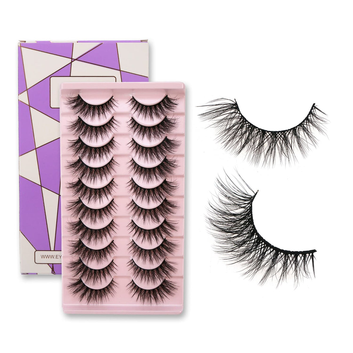 10 Pairs Faux Mink Value Lash Bundles-A03