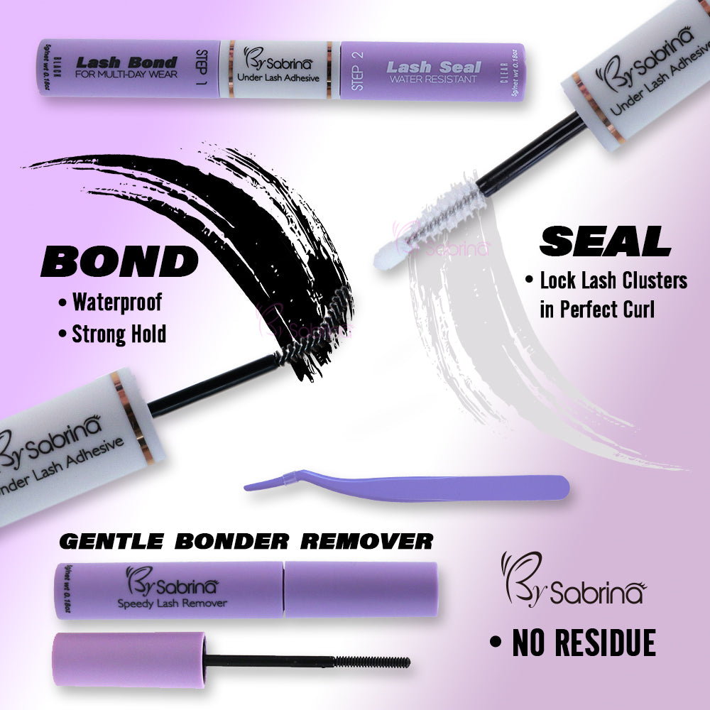30D&40D Individual Lash Kit with 280pcs Clusters/Bond&Seal/Remover/Applicator