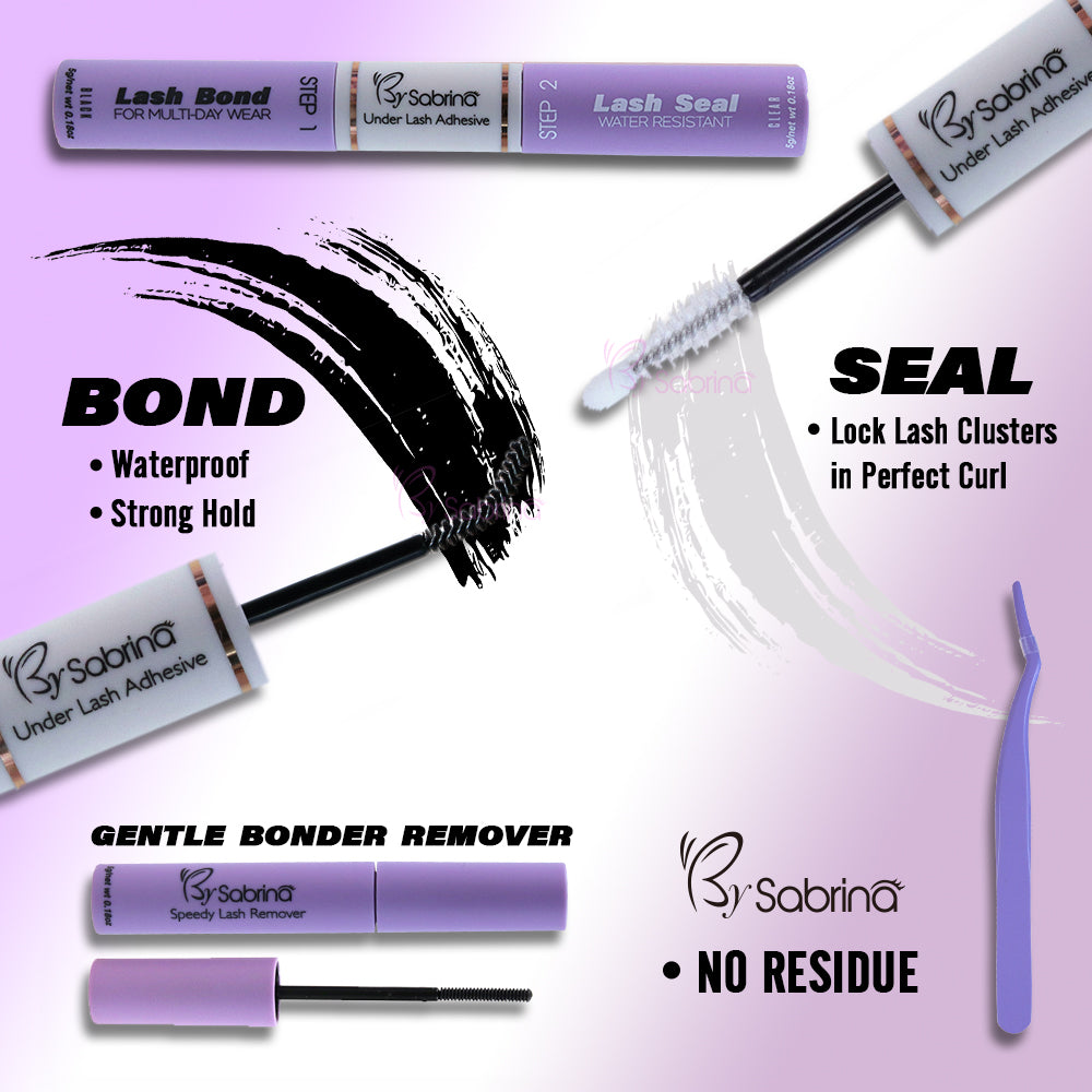 280Pcs Lash Cluster 30D&40D C Curl Induvidual Lashes DIY Eyelash Extension Kit with Bond and Seal Lash Glue Remover and Eyelash Extension Tweezers