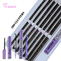 60D&80D Individual Lash Kit with 280pcs Clusters/Bond&Seal/Remover/Applicator