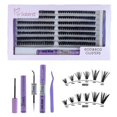 60D&80D Individual Lash Kit with 280pcs Clusters/Bond&Seal/Remover/Applicator