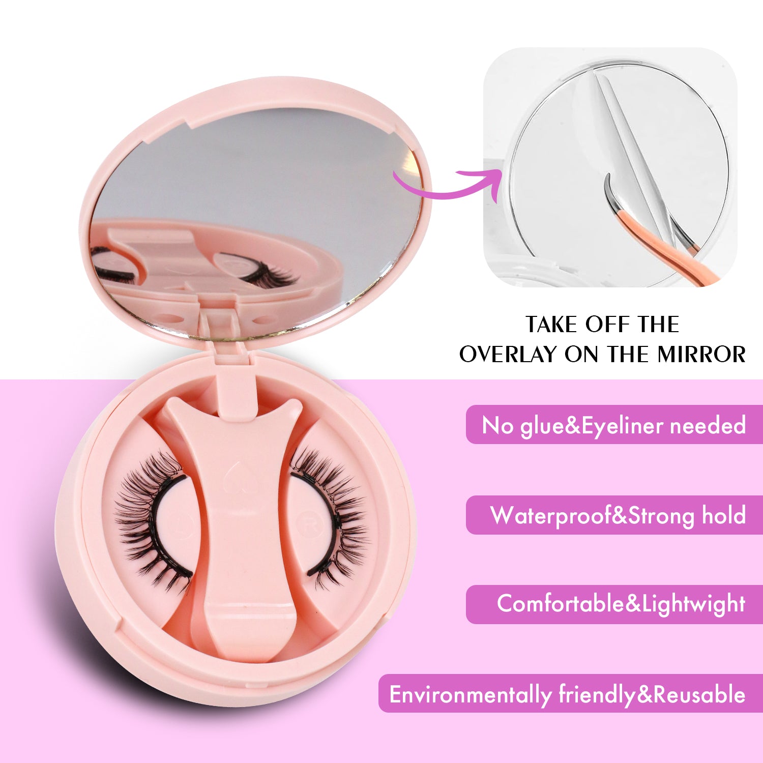 2. Sabrina Magnetic Lashes Kit – Natural Look, Fluffy & Lightweight with Applicator #3