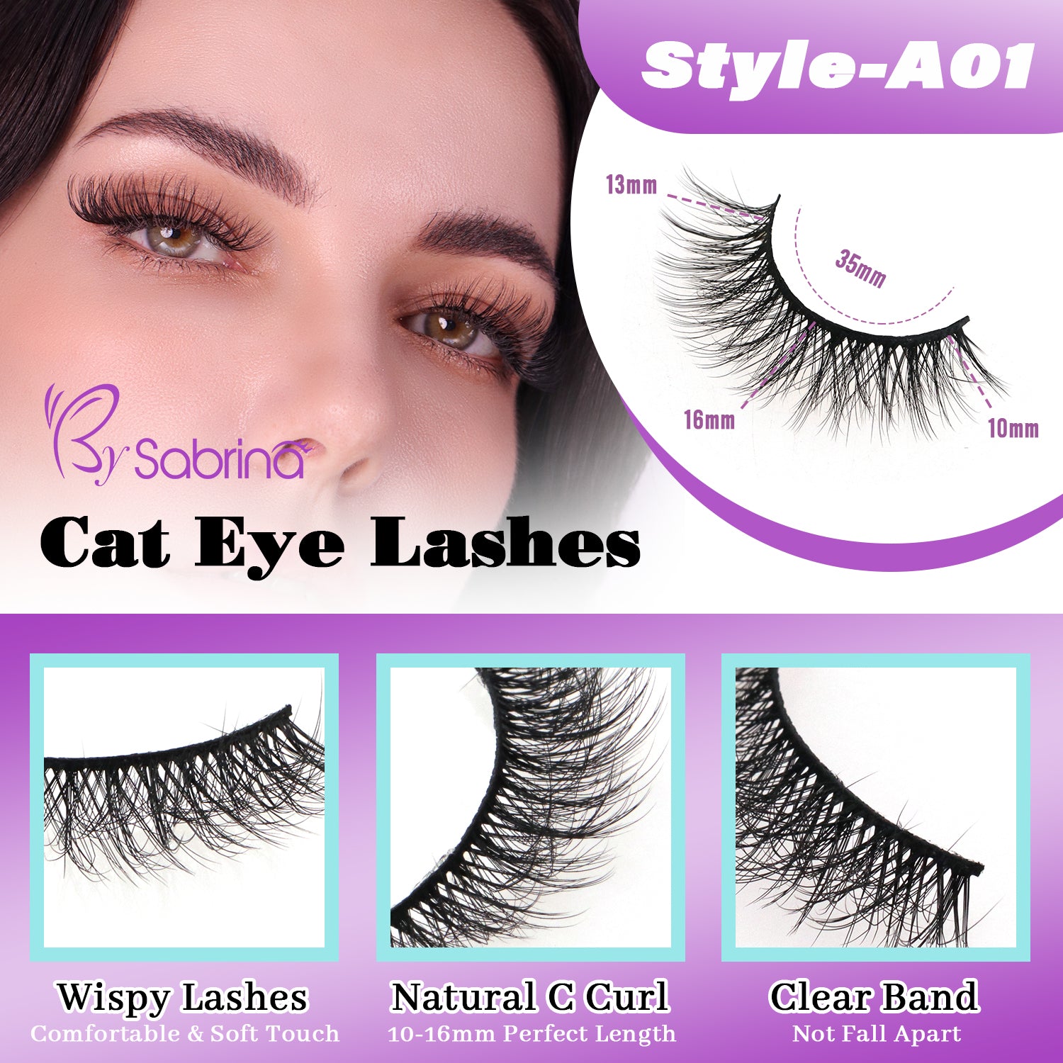 10 Pairs Faux Mink Value Lash Bundles-A01