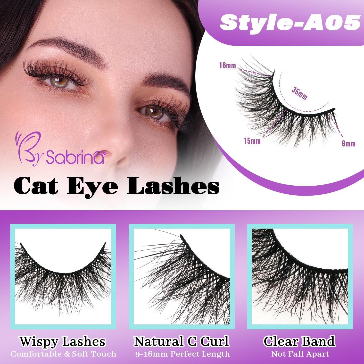10 Pairs Faux Mink Value Lash Bundles-A05