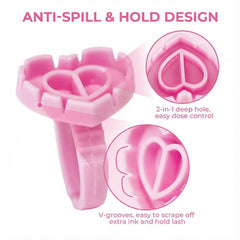 Disposable Eyelash Glue Ring, 100 Pieces