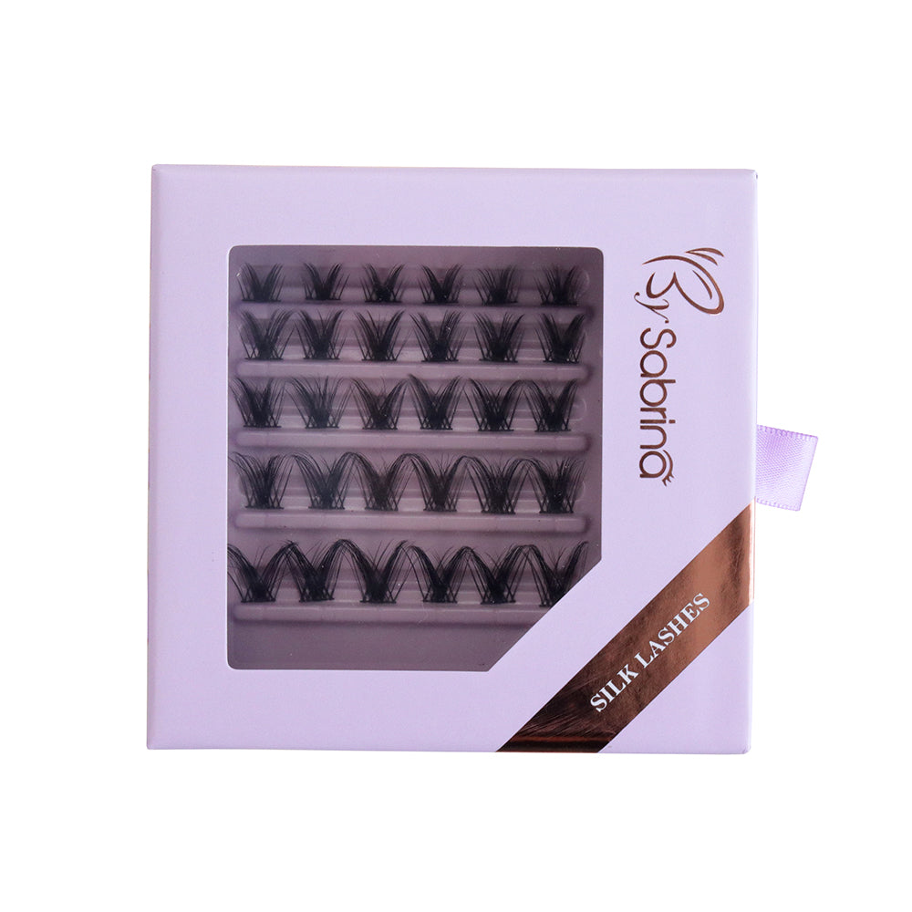 1. Sabrina Double Flared Wispy Silk Lashes