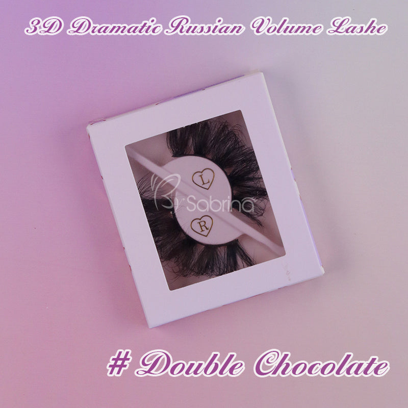 2. Sabrina Double Chocolate 3D Dramatic Russian Volume Lashes