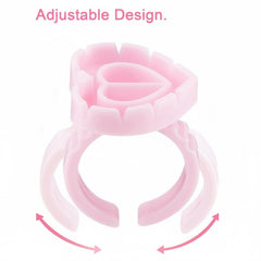 Disposable Eyelash Glue Ring, 100 Pieces