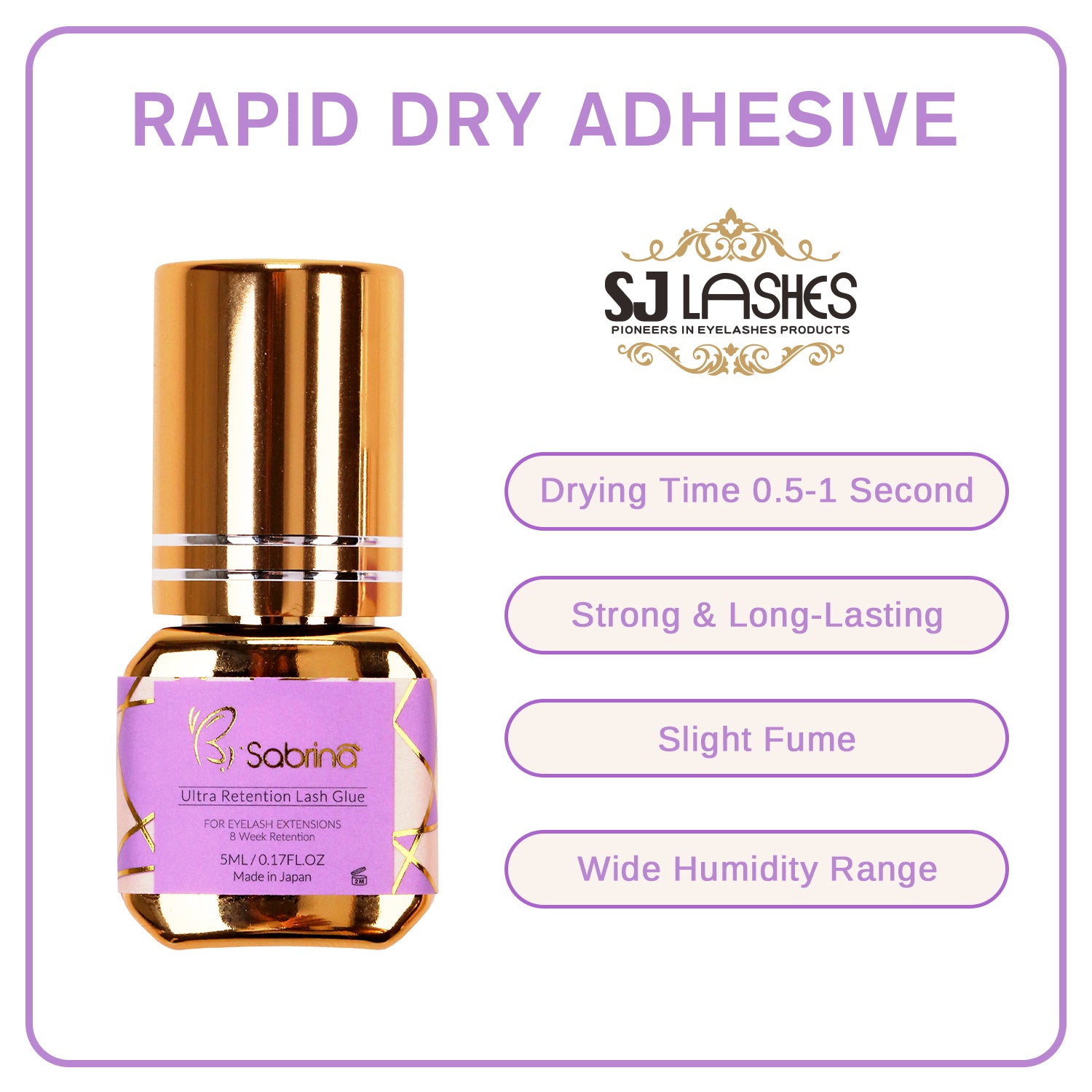 Adhesive Glue for Eyelash Extensions (5 ml)