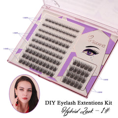 DIY Hybrid Look Eyelas Kit 1#