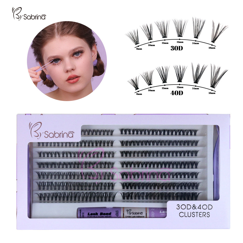 30D&40D Individual Lash Kit with 280pcs Clusters/Bond&Seal/Remover/Applicator