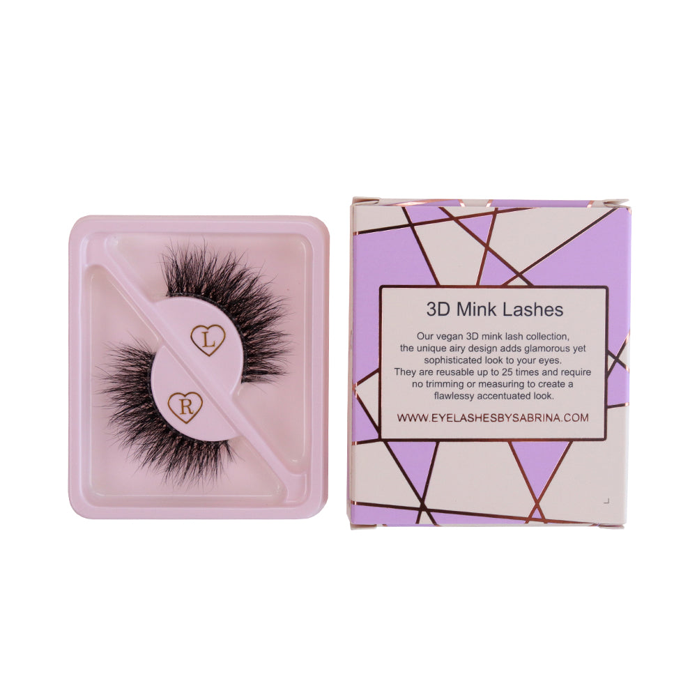 Lavender Invisible 3D Mink Lashes