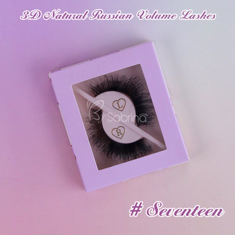 Seventeen D Curl Natural Russian Volume Lashes