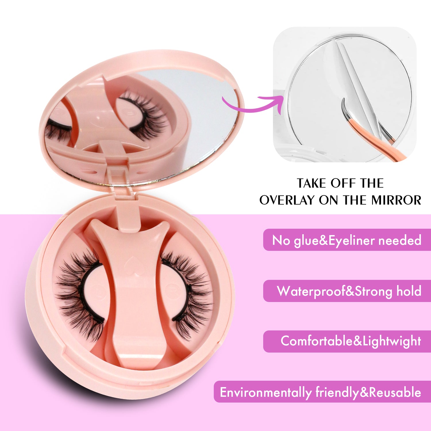 7. Sabrina TG01 Natural Magnetic False Eyelashes Kit