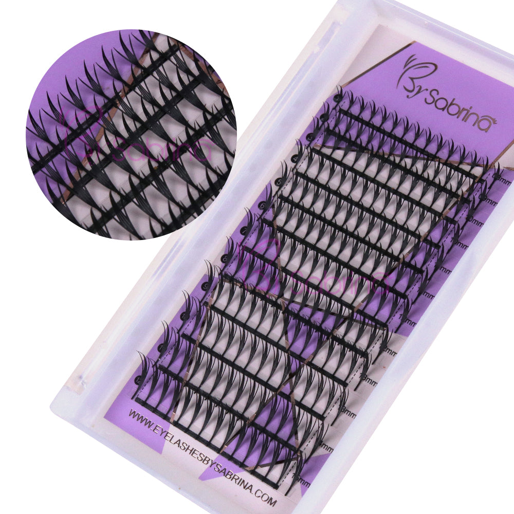 Wispy Anime Lashes Fluffy Tower Tip Premade Volume Eyelash Extensions #Type B