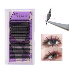Wispy Anime Lashes Fluffy Tower Tip Premade Volume Eyelash Extensions #Type C