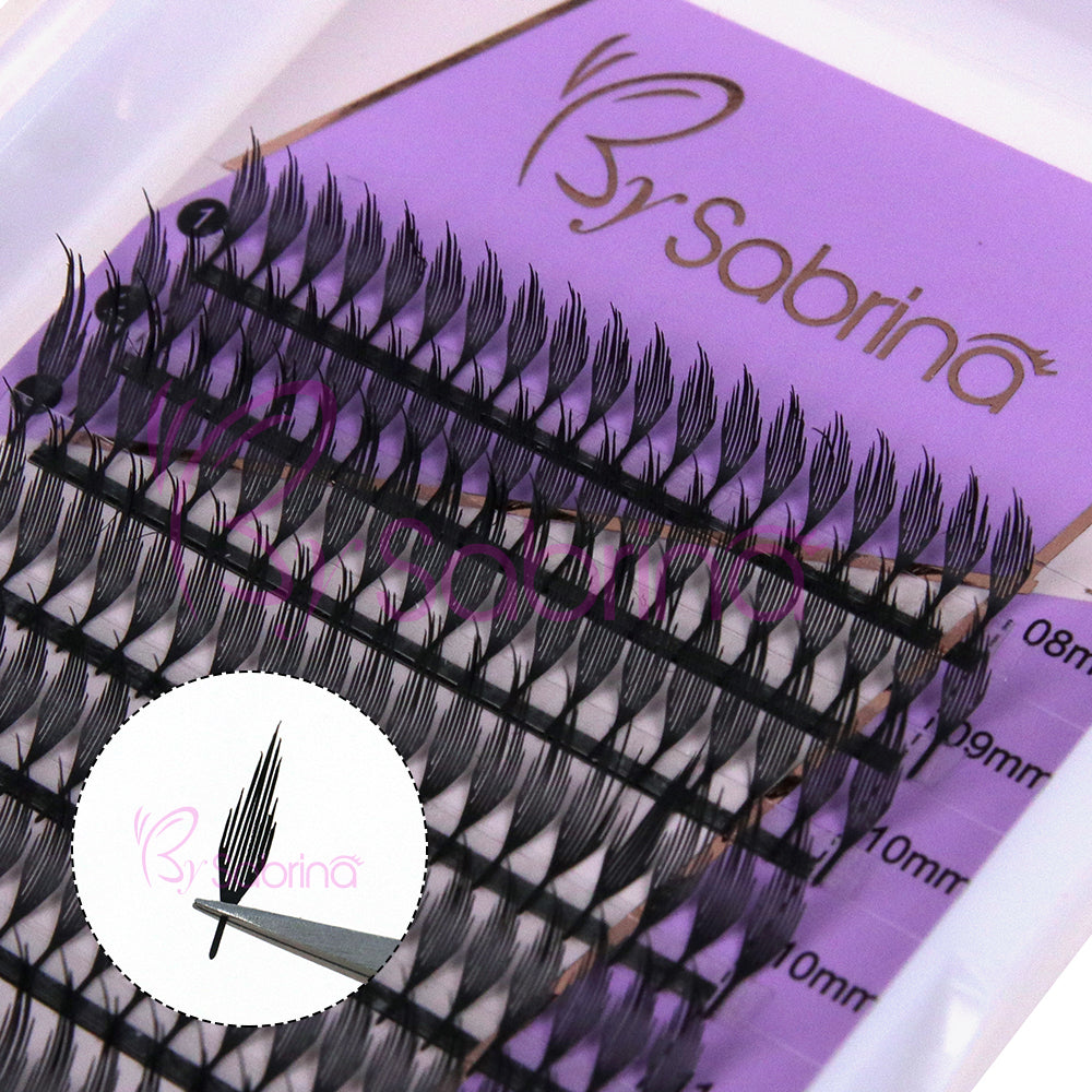 Wispy Anime Lashes Fluffy Tower Tip Premade Volume Eyelash Extensions #Type C