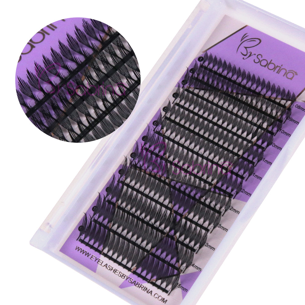 Wispy Anime Lashes Fluffy Tower Tip Premade Volume Eyelash Extensions #Type C