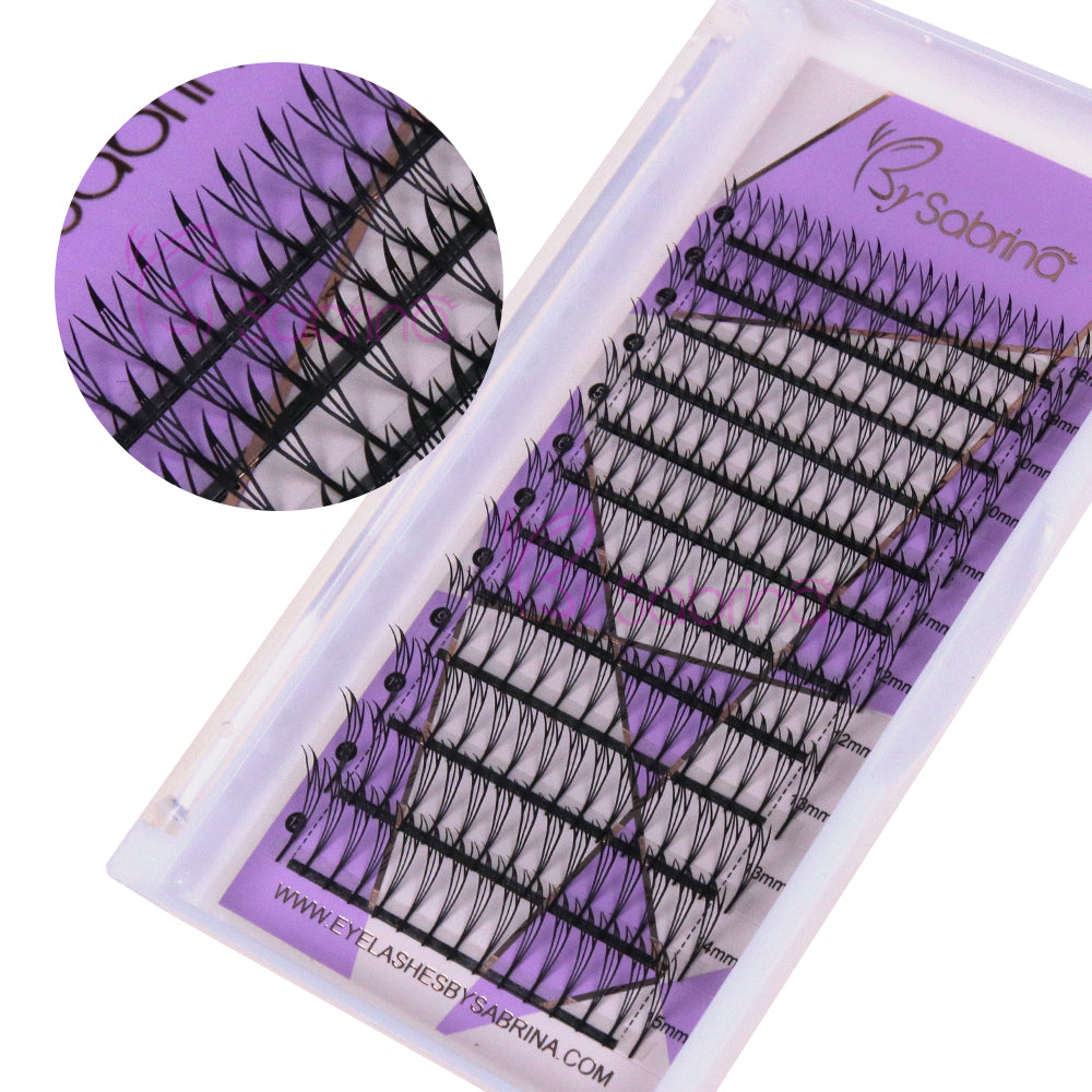 Wispy Anime Lashes Fluffy Tower Tip Premade Volume Eyelash Extensions #Type D