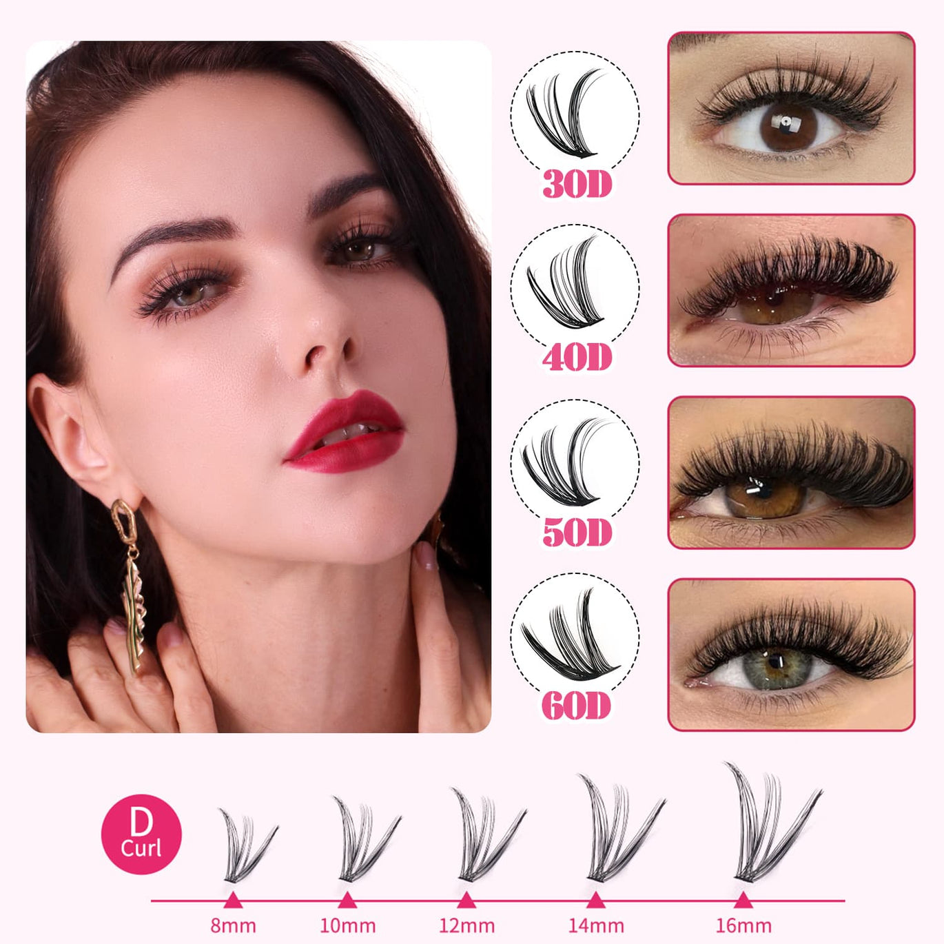 4. Wet Look Cluster Lashes